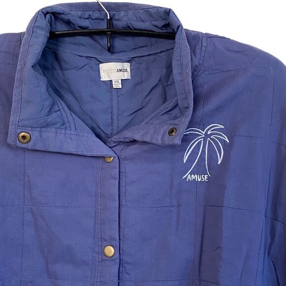 Amuse Society Sea Breeze Quilted Embroidered Chore Barn Coat Jacket Sz XXL NWT - Picture 5 of 15